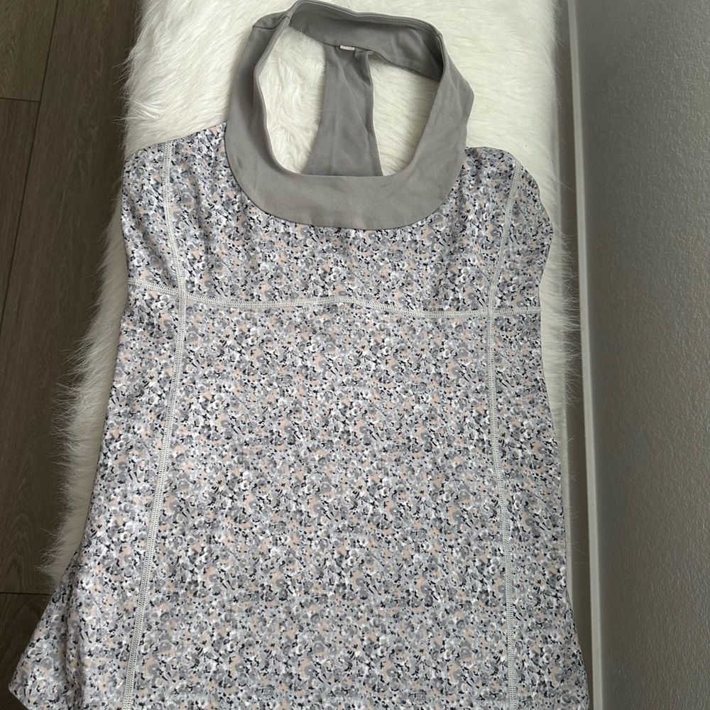 Lululemon Athletica Gray Halter Tank Top